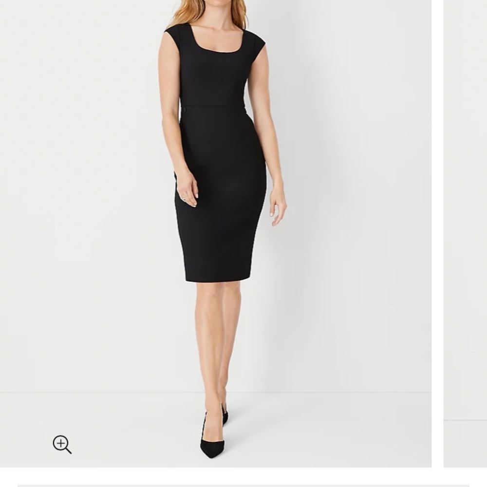 Ann Taylor Bi-stretch Scoop Neck Dress